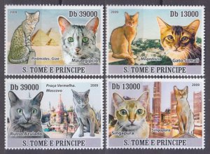 2009 Sao Tome and Principe 3809-3812 Cats 10,00 €