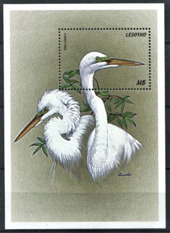 1999 Lesotho 1483/B145 Birds