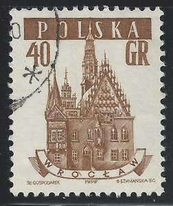 Poland #806 40g Townhall - Wroclaw - Used