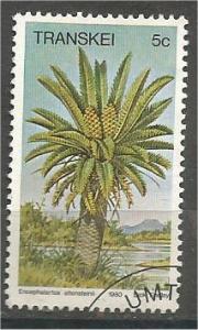 TRANSKEI, 1980, CTO 5c, Cycads. Scott 75