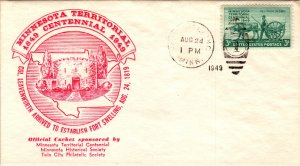 US Centennial Minnesota Territory 1949 Cover