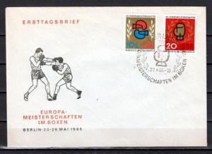 German Dem. Rep. Scott cat. 764, B126. European Boxing issue. First day cover.