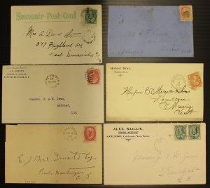 Nova Scotia Town Cancel Cover/Postcard Lot of 12