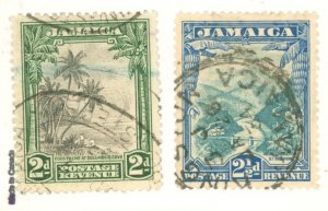 Jamaica #106-107 Used Single