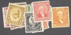 704-715 Mint,OG,NH... SCV $33.25