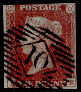 GB QV SG8, 1d red-brown PLATE 56, USED. Cat £40. AE