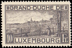 Luxembourg #152a, Complete Set, 1934, Never Hinged