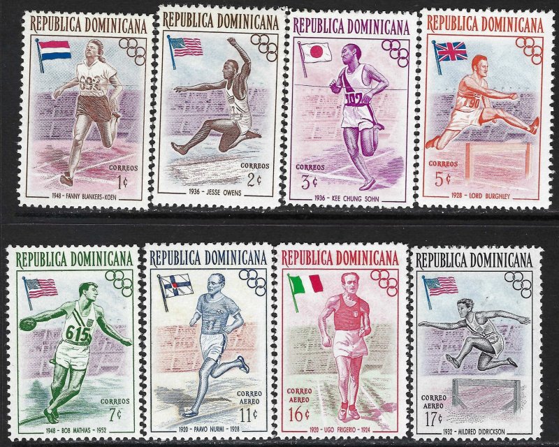 Dominican Republic 474-78 C97-99 MNH 836B