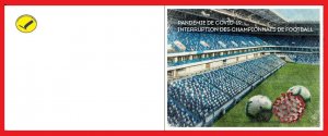 2020 DJIBOUTI - SOCCER FOOTBALL INTERRUPTION PANDEMIC BOOKLET - RARE MNH-