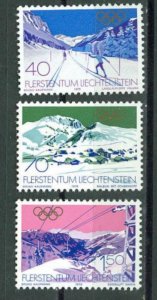 Liechtenstein # 678-80 Winter Olympics - 1979 (3) Mint NH