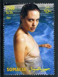 Somalia 2004 ANGELINA JOLIE 1v Perforated Mint (NH)