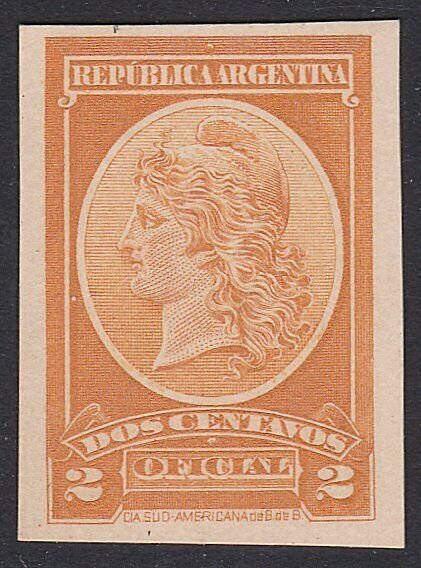 ARGENTINA - Plate proof on thick card.......................................D691