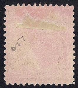 220 2 cent Fancy Cancel Washington Carmine Ros Stamp used VF