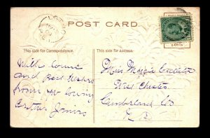 Canada 1909 LOT-10 PEI DPO to West Chester No DAK - L28235