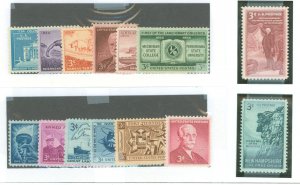 United States #1029/1060-1072 Mint (NH) Multiple