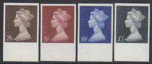 1973 Machin 10p-£1 SG 829/31b ‘Imprimatur’ set of 4. Unmounted mint. All...