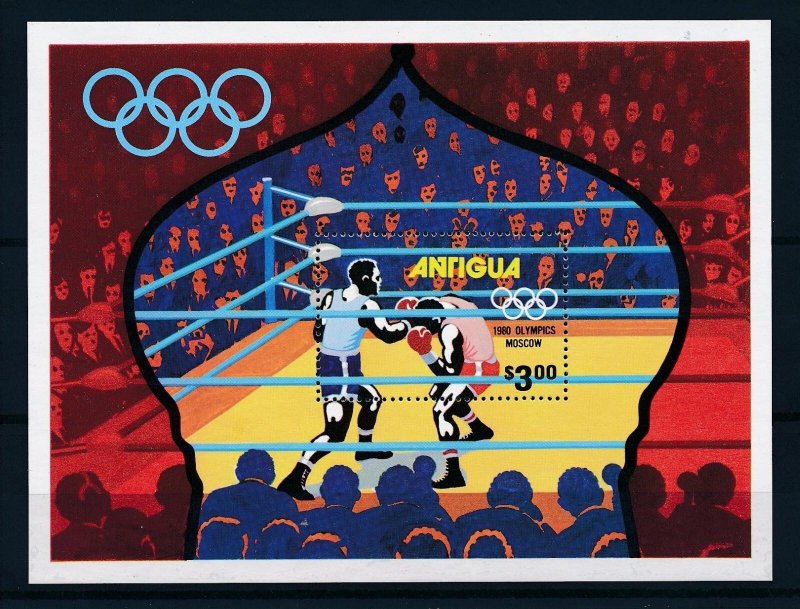 [61008] Antigua et Barbuda 1980 Olympic games Moscow boxing Souvenir sheet MNH