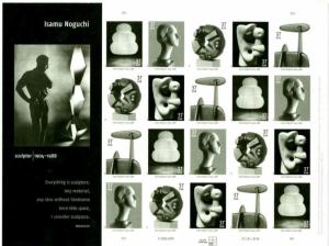 2004 37c Isamu Noguchi, Sculptor, Sheet of 20 Scott 3857-3861 Mint F/VF NH