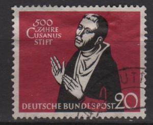 Germany 1958 - Scott 792 used- 20pf, Nicolaus Casanus, Krebs