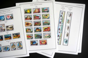 COLOR PRINTED COCOS ISLANDS 1963-2020 STAMP ALBUM PAGES (69 illustrated pages)