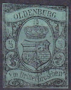 Oldenburg #5 F-VF Used Counterfeit CV $2900.00 (Z3107)