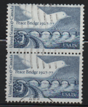 US Used Multiple pair # 1721 Peace Bridge.  Dove 