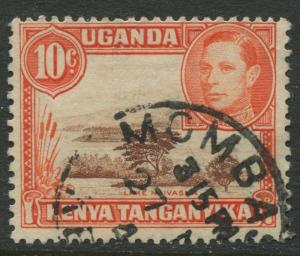 Kenya & Uganda - Scott 69 - KGVI Definitive -1938 - Used - Single 10c Stamp