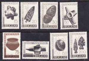 Uruguay #C323-30 mint complete - artifacts
