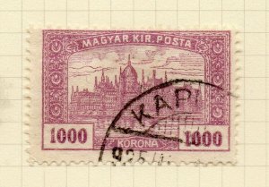 Hungary 1924 Shades Early Issue Fine Used 1000Kr. NW-90635