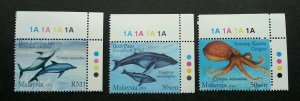 *FREE SHIP Marine Life VI  Malaysia 2004 Whale Dolphin Octopus (stamp color MNH