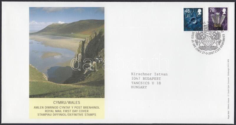 Great Britain Wales stamp Definitive set FDC Cover 2007 Mi 92-93 WS151577