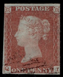 GB QV SG8, 1d red-brown PLATE 78, USED. Cat £38. QI