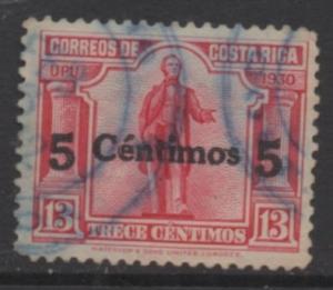 Costa Rica Scott #  209   USED  singles