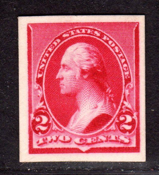 $US Sc#220P4 Mint/XF, Plate Proof on card, Cv. $200