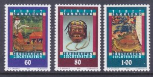 Liechtenstein 1000-02 MNH 1993 Tibetan Art Set of 3 Very Fine