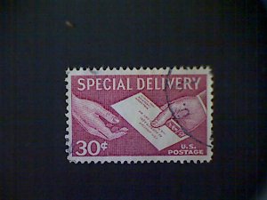 United States, Scott #E21, used(o), 1957, Special Delivery, 30¢, lake