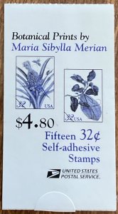 US #BK261 MNH Exploded Booklet of 15 #S11111 Botanical Plants SCV $21.50 L42