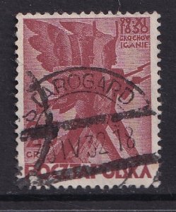 Poland    #265   used   1930   stylized soldiers 25gr