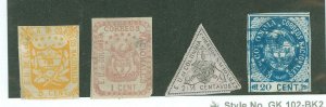 Colombia #30/35/36/39 Unused