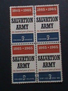​UNITED STATES-SALVATION ARMY USED-BLOCK VERY FINE WE SHIP TO WORLD WIDE