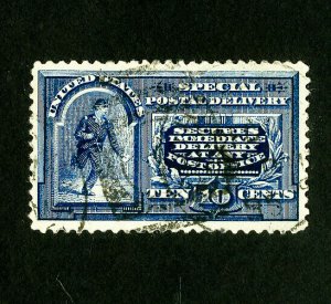 US Stamps # E4 XF Used Tiny Perf Tear Catalog Value $110.00