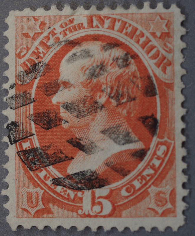 United States #O21 Interior Used