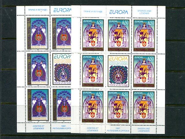 Bosnia   1997 Europa Cept mini sheets VF NH