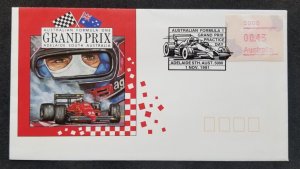 Australia Grand Prix 1991 Formula F1 ATM Machine Sport Games (Frama Label FDC)