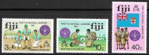 Fiji Scott 351-353 MNH 1st Boy Scout Jamboree Set of 1974