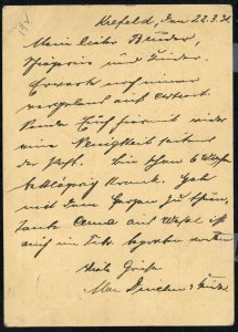 Krefeld 1931 Upper Silesia Plebiscite 10th Years Stationery Postal Card Germany