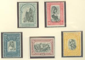 Portugal 1928 Scott 437-452 3rd Independence Issue MNH original gum (cracks)