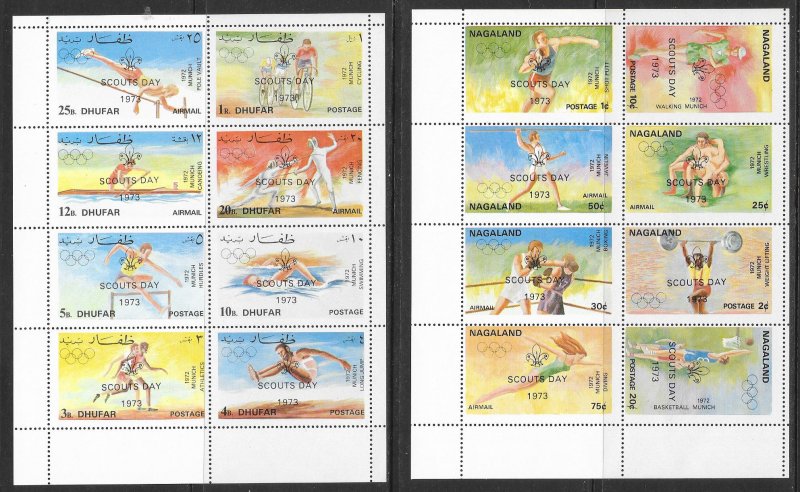 SCOUTING Cinderella Stamp Collection Mint Never Hinged Singles Sheets Imperfs