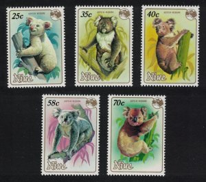 Niue Koala Bears 5v 1984 MNH SG#552-556