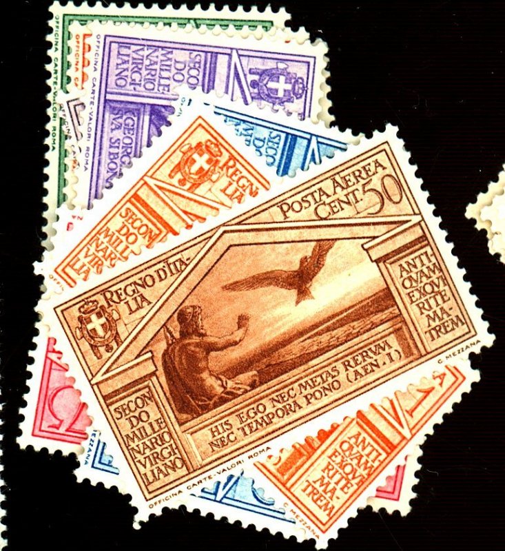 Italy #248-54 C23-4 MINT FVF OG HR Cat$90